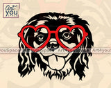 Cavalier King Charles Spaniel Valentine clipart