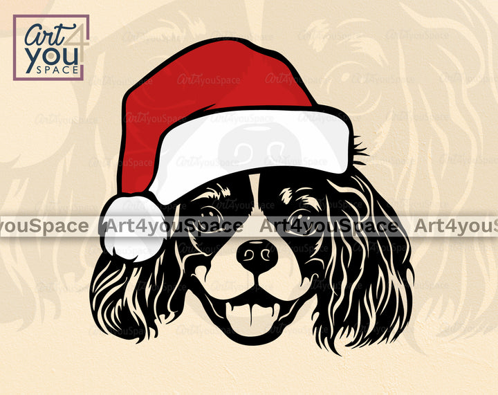 Cavalier King Christmas svg