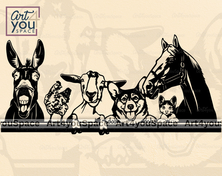 Farm Animals SVG