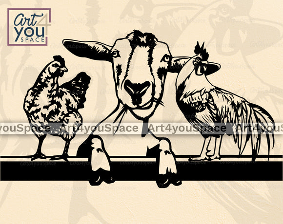 Farm Animal Designs SVG