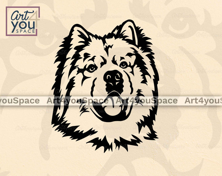 Chow Chow face svg