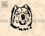 Chow Chow face svg
