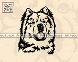 Chow Chow portrait vector