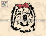 Chow chow with bandana svg