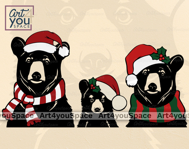 Christmas Bear SVG