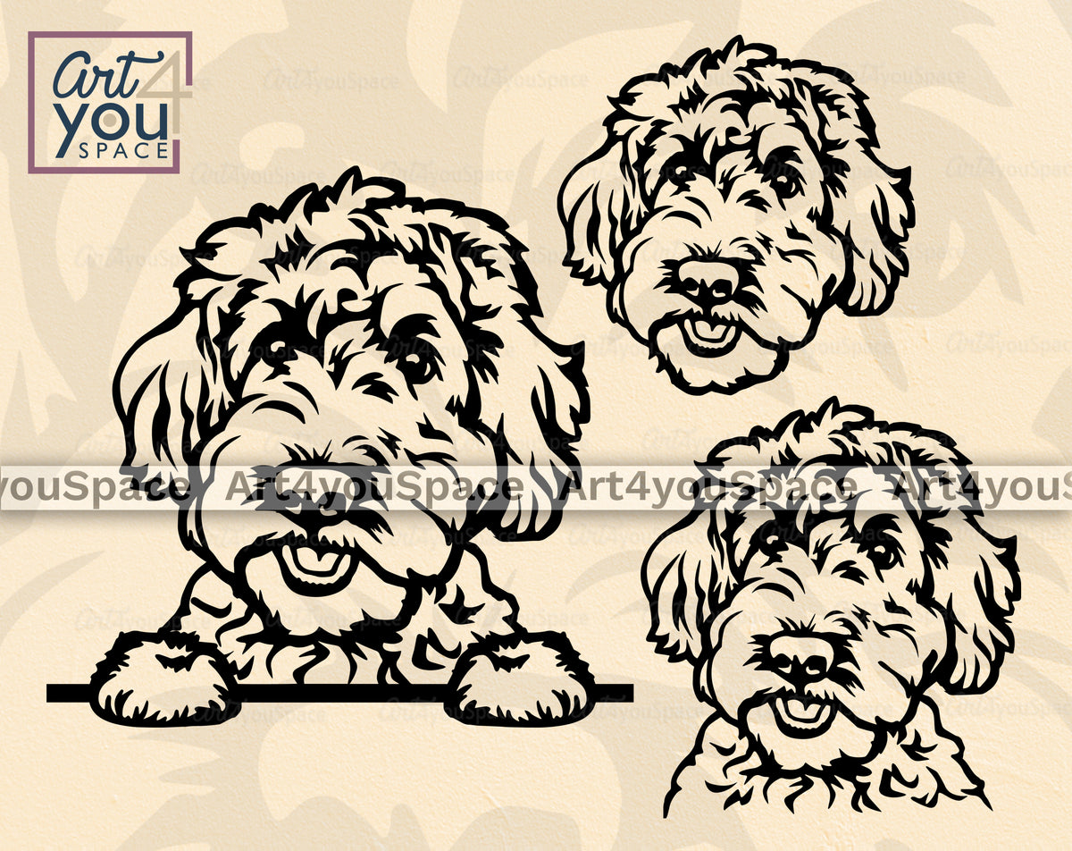 Buy Cockapoo SVG, DXF, PNG – Art4youSpace