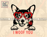 Corgi Valentine PNG