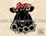 Black Angus Cow PNG