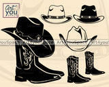 Cowboy Boot Hat _SVG
