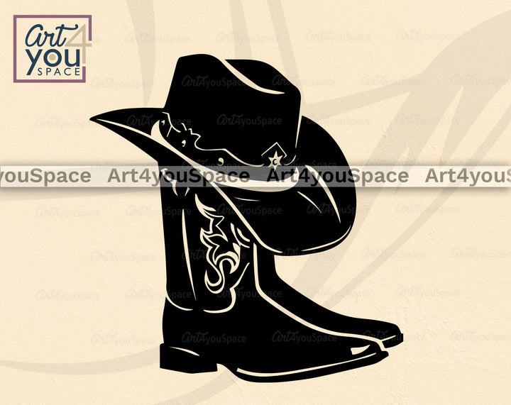 Cowboy Boot Hat _PNG