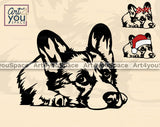 Pembroke Welsh Corgi lying SVG