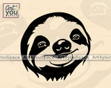 Sloth Floral Art