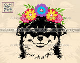 Fox With Flowers PNG