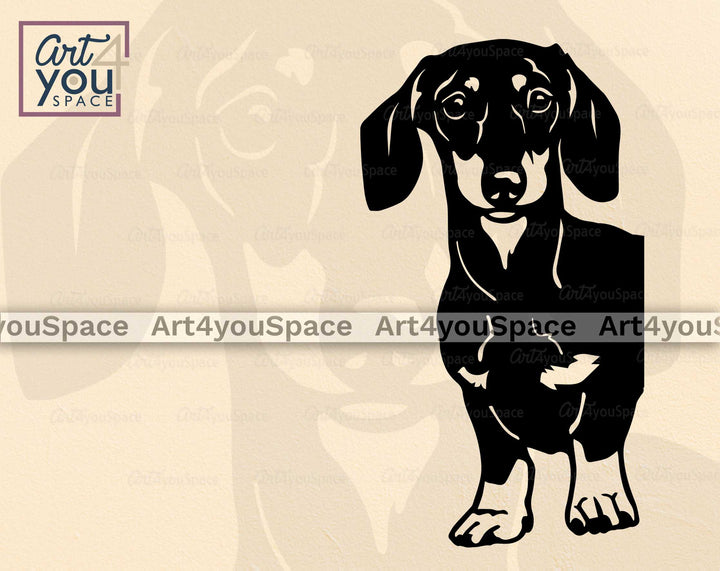 cute dachshund svg