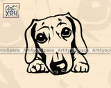 dog Peeking Svg