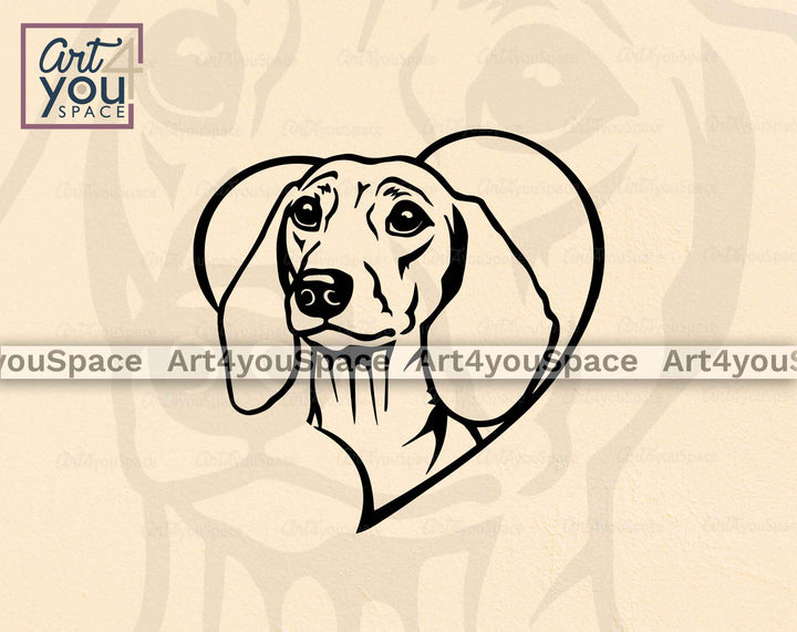 dog valentine svg