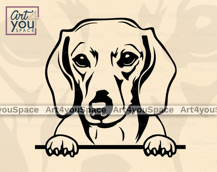 Smooth Dachshund DXF