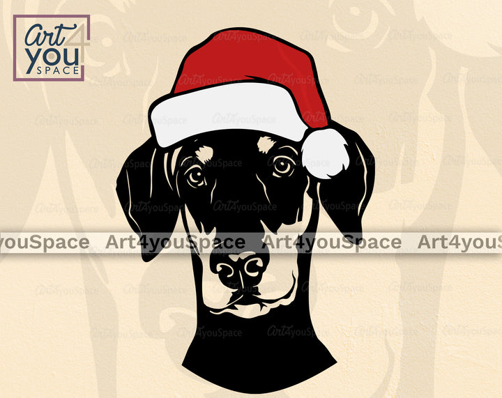 Christmas Dog DXF