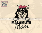 malamute mom svg
