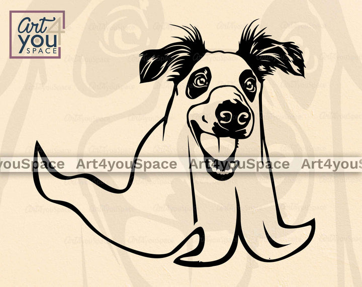 dog ghost svg