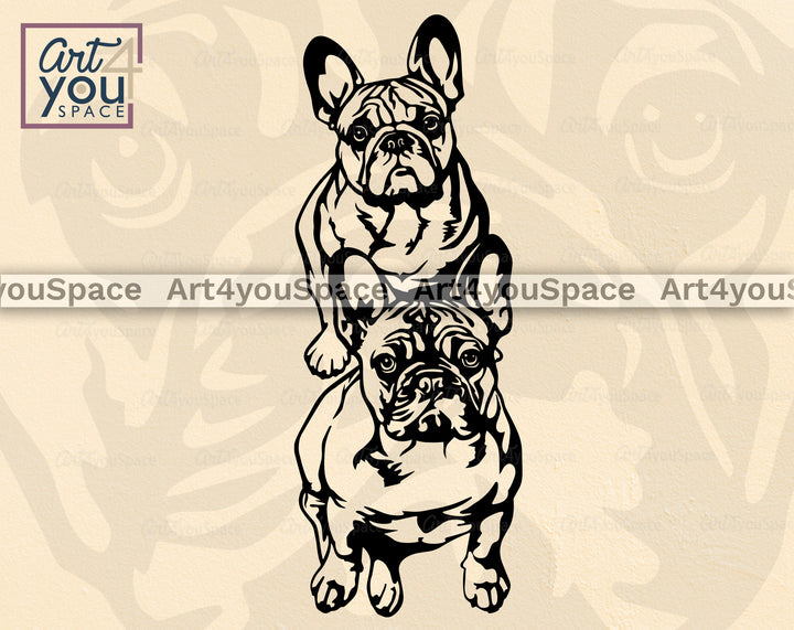 French Bulldog Art