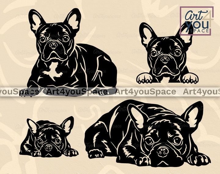 French Bulldog  SVG