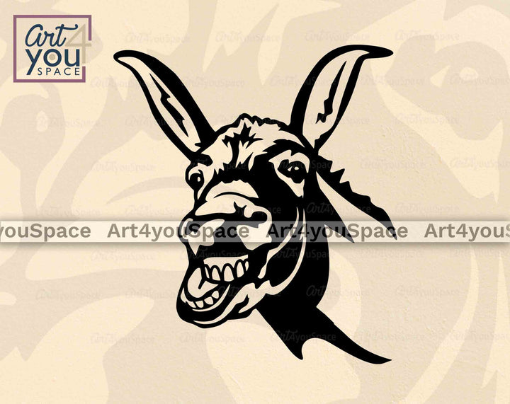 Buy Donkey Head SVG, DXF, PNG – Art4youSpace