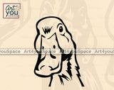 Funny Duck Chicken Turkey Head SVG PNG DXF Files Farm Animals With Bandana Sunglasses Vector Clipart Download, Cricut