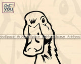 Funny Duck Chicken Turkey Head SVG PNG DXF Files Farm Animals With Bandana Sunglasses Vector Clipart Download, Cricut