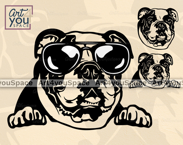 English Bulldog SVG