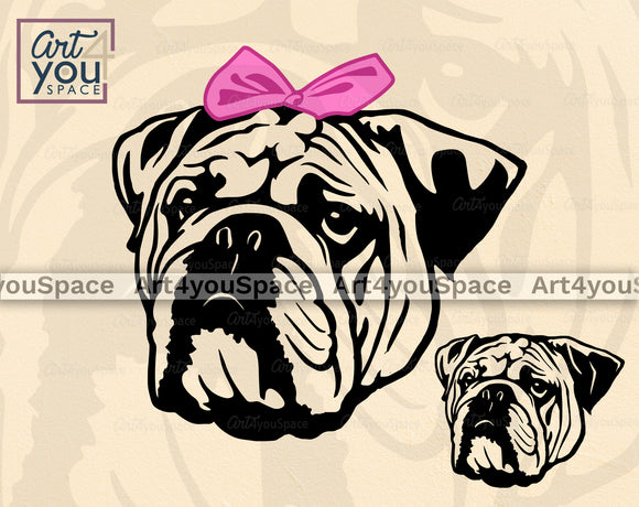 English Bulldog SVG