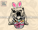 English Bbulldog Easter Clipart