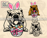 English Bbulldog Easter SVG