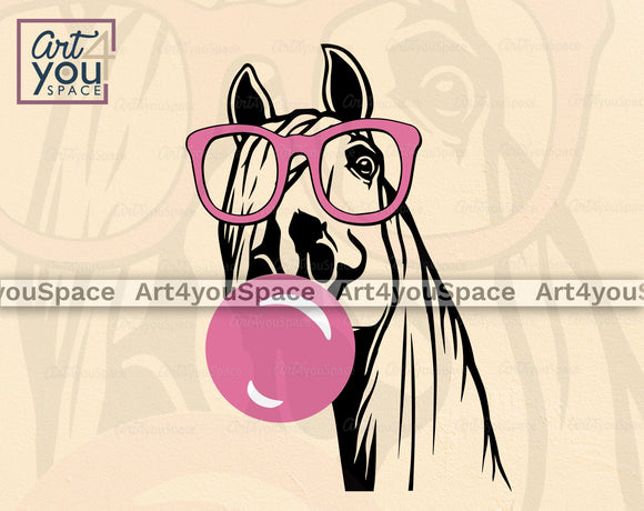 farm animal buble gum svg