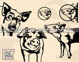 Flying Pig SVG
