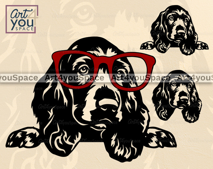 Field Spaniel SVG