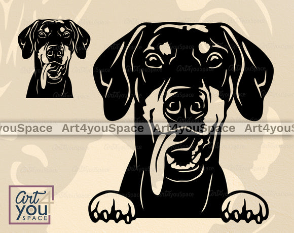 Doberman Pinscher Floppy SVG