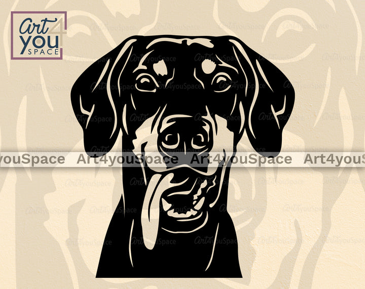 Doberman Pinscher Floppy Art