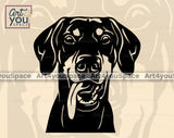 Doberman Pinscher Floppy Art