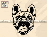 Funny dog face svg