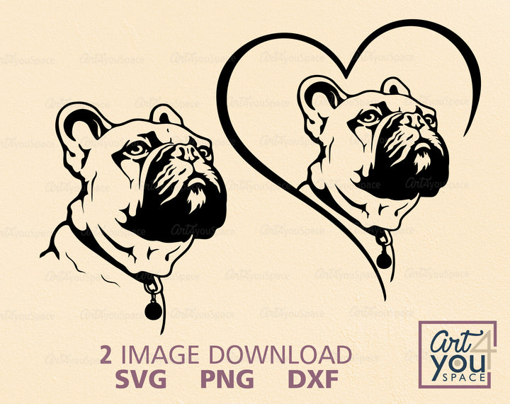 French Bulldog DXF