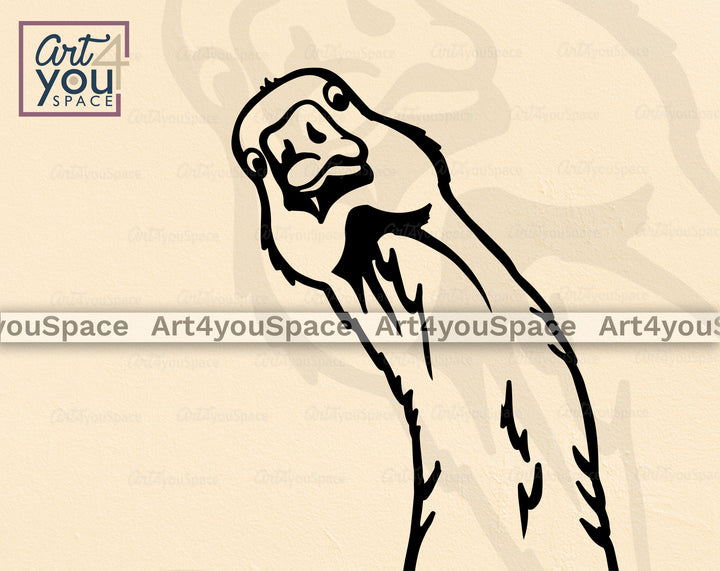 peeking goose svg