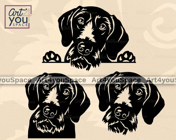 German Wirehaired Pointer svg file