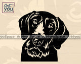 German Wirehaired Pointer vector
