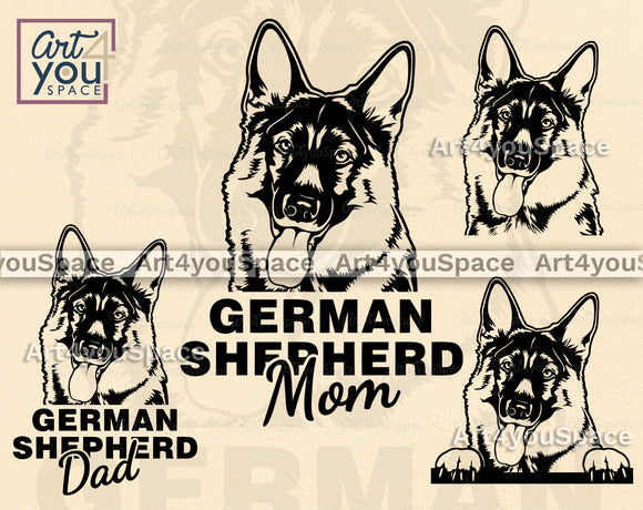 German Shepherd SVG