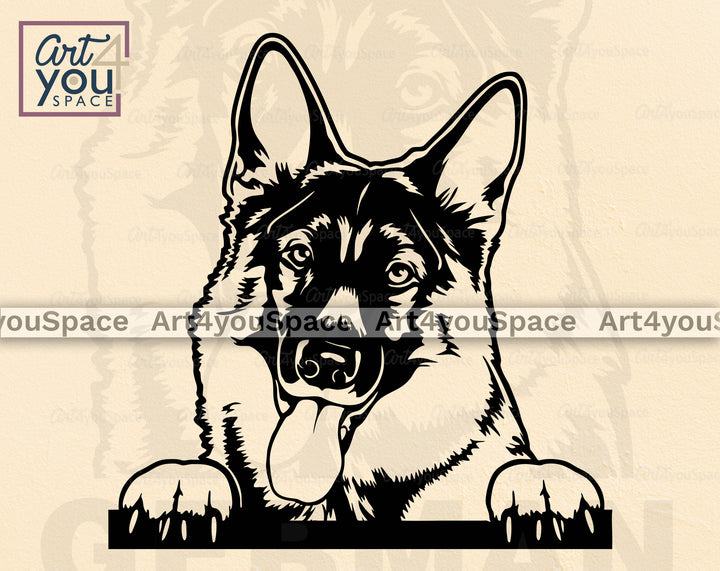 German Shepherd Vector