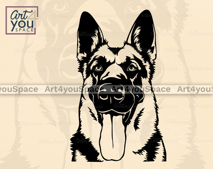 German Shepherd Art