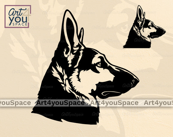 German Shepherd SVG