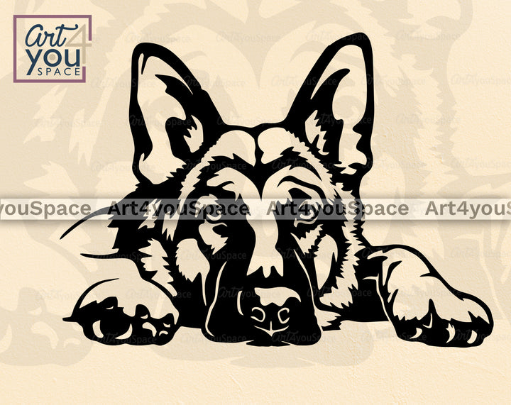 German Shepherd SVG