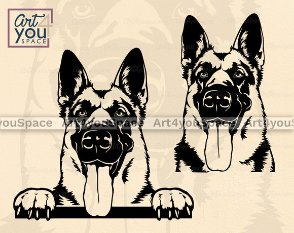 German Shepherd SVG